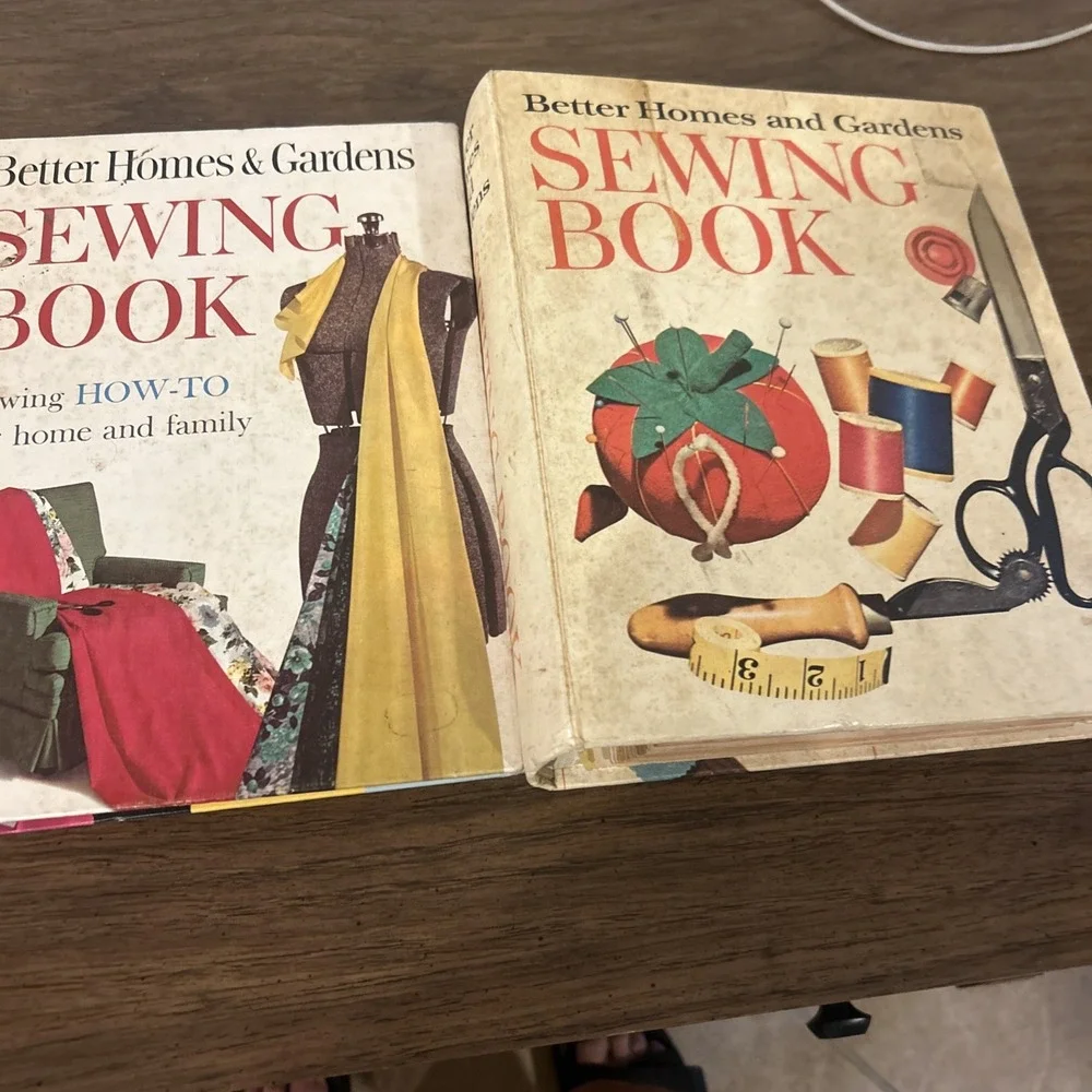 2 Vintage Better Homes & Gardens Sewing Books 1961 & 1964 Hardcover Sewing Lot